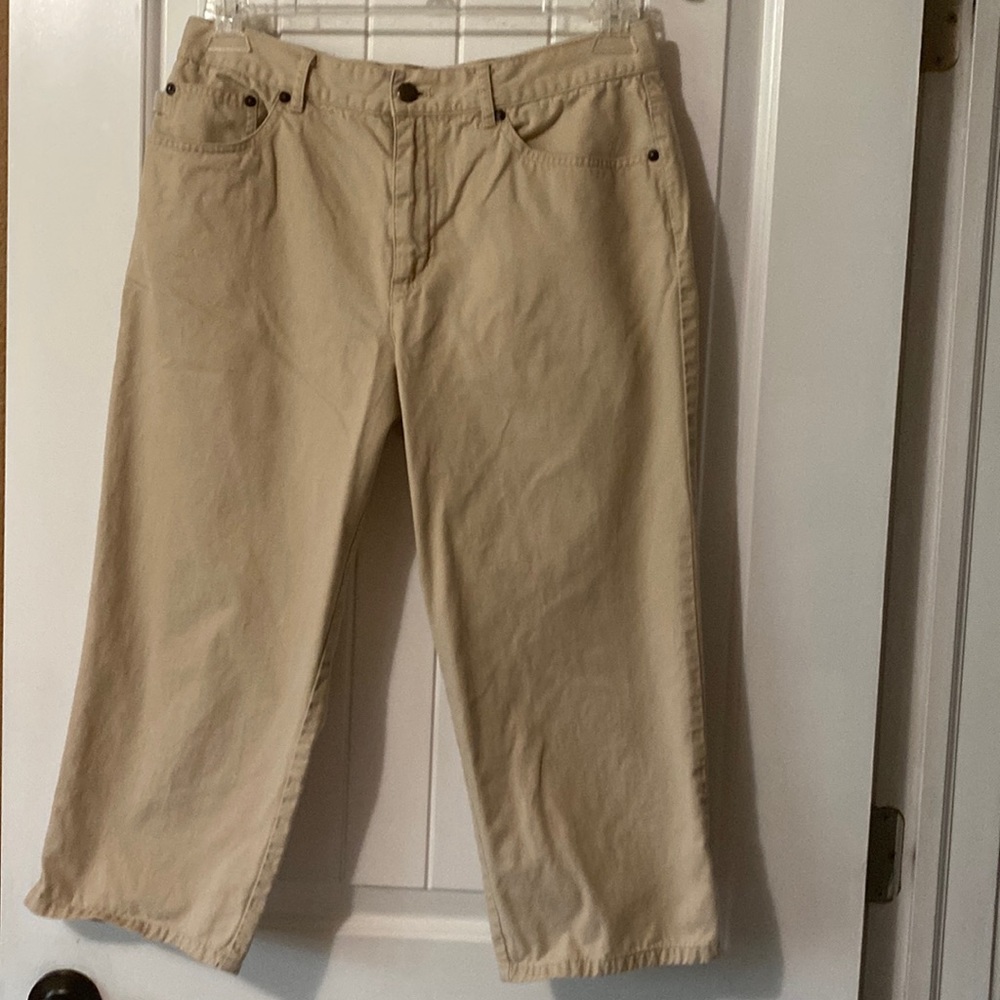 Ralf Lauren Denim Capri Jeans size 10 Khaki